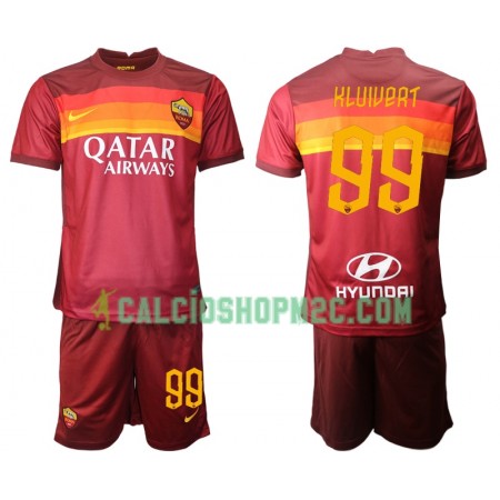 AS Roma Justin Kluivert 99 Bambino Maglia Prima 2020/2021 Manica Corta (+ Pantaloncini)